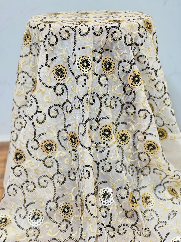 Embroidered Organza-MDEM0000086