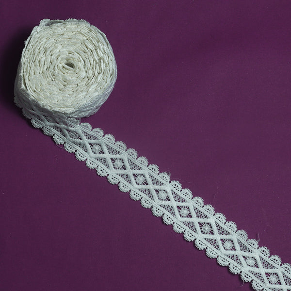 Center Filling Lace (23682) White -ACMF0000723