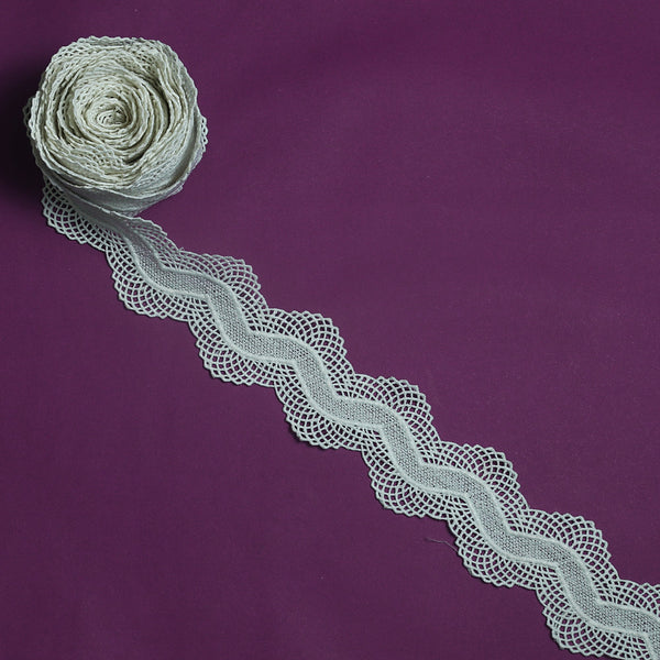 Center Filling Lace (2857) White -ACMF0000748